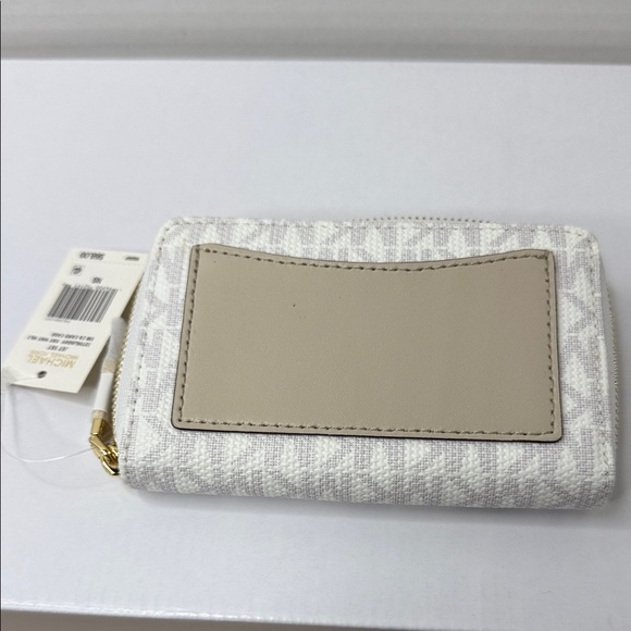 Michael Kors White and Multicolor Logo Wallet - Picture 3 of 3